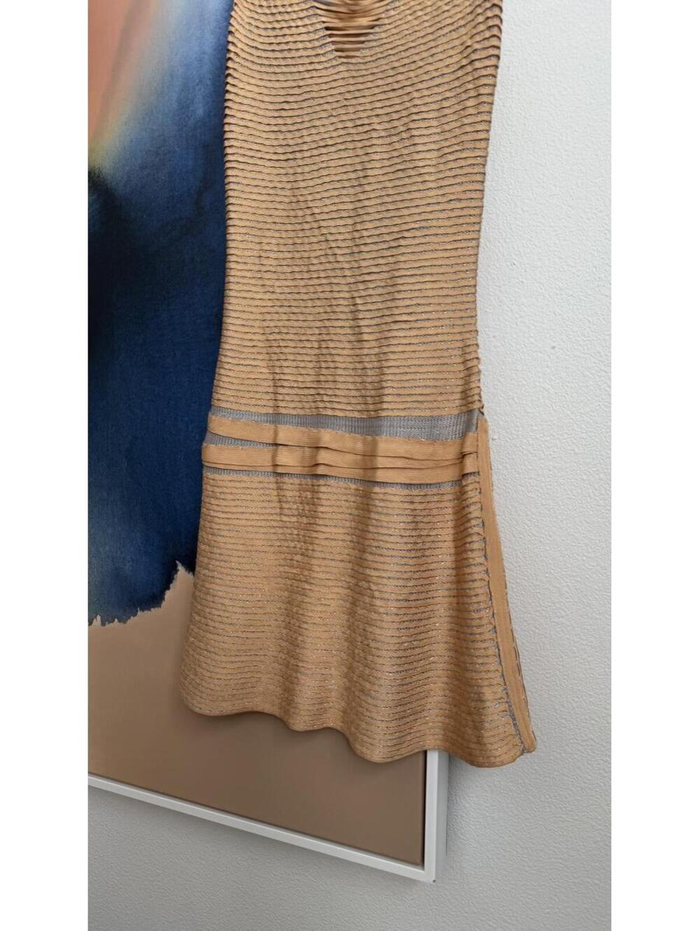 Pepa Pombo Metallic Knit Mini Dress - Picture 2 of 9